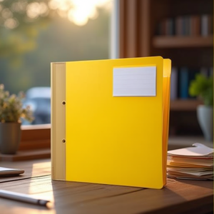 Durable DIN <b>A4</b> Extra-Wide Hard-Sided Yellow Binder File <b>Folder</b> - Product Image 3