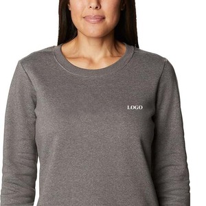 Custom Made Women's Sweatshirt 100% Cotton with Full Sleeves Comfortable Casual Wear Logo Printing women's sweatshirts - Product Image 5