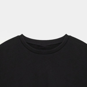 Camiseta recortada holgada de gran tamaño verde a la moda para mujer con cuello redondo elegante Top corto ajustado - Product Image 5