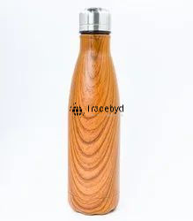 Botella de madera hecha a mano única para compradores ecológicos Frasco reutilizable de aspecto rústico para uso diario de regalos Tradebyd - Product Image 2