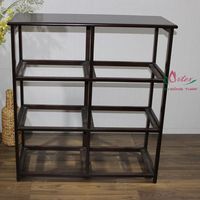 Nieuwe collectie eco-vriendelijke handgemaakte vintage enkelvoudige kast met waterhyacint laden en houten plank voor woonkamer, badkamer en kleding.