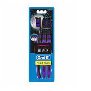 แปรงสีฟันแบบแมนนวลขนาดกลาง Oral-B ALLROUNDER สีดํา แพ็ค 3 ชิ้น - หลากสี - Product Image 2