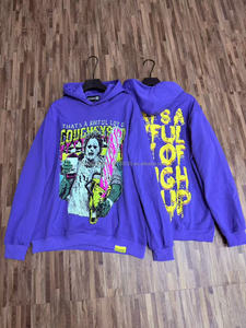Sudadera con Capucha Impermeable para Hombre, de Alta Calidad, 100% Algodón Tejido, Estampada, Cortavientos, Ecológica, Holgada, Informal, para Otoño - Product Image 3