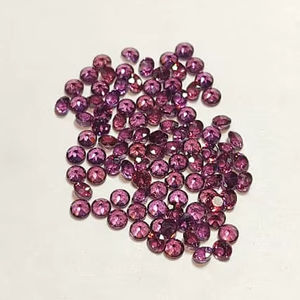 Rodolita Rosa natural, piedras preciosas facetadas sueltas de corte brillante redondo, altura de 2 mm para la fabricación de joyas - Product Image 2