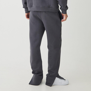 New Arrival 2025 Men's Casual Pants Custom Loose Fit Summer <b>Cotton</b> Trousers with Embroidery Decoration Custom Washed - Product Image 5