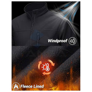 Veste d'équipe de moto à coque souple personnalisée hautement imperméable à l'eau équipement de protection à col montant avec tissu Softshell durable - Product Image 4