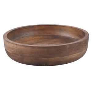 Tazón para Servir Ensaladas y Frutas de Madera de Nogal y Mango, Estilo Americano, Artesanal, Multiusos, para Fiestas y Cocina, Superventas - Product Image 1