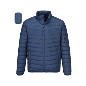Venta al por mayor chaqueta Puffer logotipo personalizado OEM impreso de alta calidad chaqueta de invierno personalizada para los hombres burbuja Puffer chaqueta con bolsillos - Product Image 1