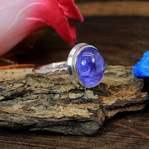 แหวนเงินแท้92.5โรแมนติกของผู้ชายแหวนแทนซาเนียธรรมชาติที่งดงามด้วยโอปอลเอธิโอเปียอัญมณีโทแพซลึกลับ - Product Image 2