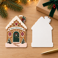 Cartes de vœux de Noël personnalisées imprimées sur mesure, motifs festifs personnalisés, impression offset, 5 pièces par lot pour offrir en cadeau en saison