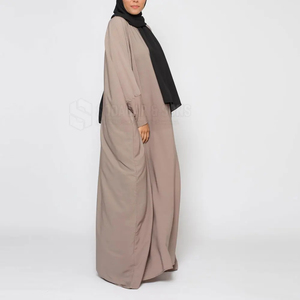Premium Modest Women <b>Abaya</b> Dress Beaded Anti-static Breathable Cotton Polyester Blend Islamic Maxi Dubai Style <b>Wedding</b> Casual - Product Image 3