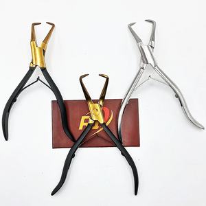 Alicates Profesionales de Alta Calidad Ecológicos para Extensiones de Cabello de Acero Inoxidable, Herramienta para Abrir Cuentas de Micro-Enlace, Estuche para Alicates Renovado - Product Image 3