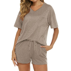 100% Cotton Customized 2 Piece <b>Set</b> Women Solid Color Casual Wear OEM Service Loungewear Oversized Jogger Women's <b>Sets</b> - Product Image 4