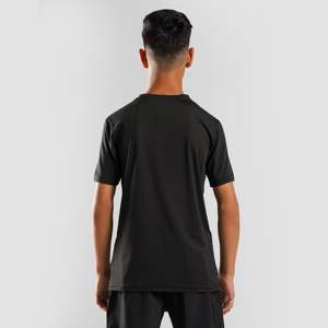 เสื้อยืดแขนสั้นลำลองสไตล์สตรีทแฟชั่นสำหรับวัยรุ่นชาย ทรงโมเดิร์น สีดำ ผลิตจากผ้าโพลีเอสเตอร์/สแปนเด็กซ์ เนื้อผ้าหนา ระบายอากาศได้ดี ทรงหลวม - Product Image 2