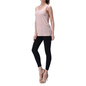 Camiseta sin Mangas para Mujer, Diseño de Primera Calidad, 100% Algodón, Ecológica, Servicios OEM, Venta Directa de Fábrica, Logotipo Frontal, MOQ Bajo - Product Image 3