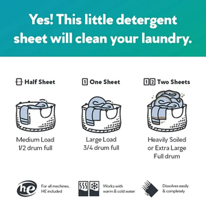 Hojas de detergente para ropa Earth Breeze de exportación-Aroma fresco-Sin jarra de plástico (60 cargas) 30 hojas, tecnología sin líquidos - Product Image 4