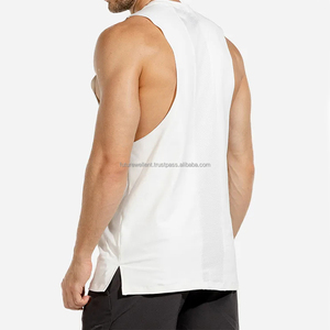 Débardeur entraînement hommes été Gym débardeurs plaine coton nouveau musculation Fitness maillots personnalisé mince Fitness débardeurs pour garçons - Product Image 4