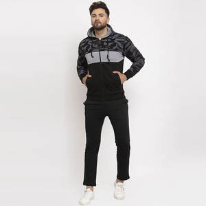 ชุดวอร์มสองชิ้นคุณภาพระดับพรีเมียมสำหรับผู้ชายชุดออกกำลังกายฟิตเนสยิมฤดูร้อนสไตล์ลำลองใหม่ไซส์ใหญ่พิเศษ100% เป็นมิตรกับสิ่งแวดล้อม - Product Image 1