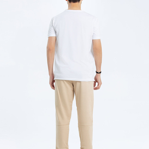 Camisetas de Hip Hop sin cuello con botones de manga corta larga de alta calidad Impresión personalizada Henley de algodón suave ligero para hombres - Product Image 4