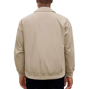 Autumn Fashion Men's Denim Windbreaker Jacket Vintage Style Bomber Stand Collar Front Zipper for Winter Outdoor Activities - Product Image 3