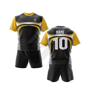 Uniforme de Rugby de Último Diseño y Estilo Nuevo, Calidad Premium, Color Sólido, Transpirable, 100% Poliéster, Conjuntos Personalizables para Venta en Línea - Product Image 1