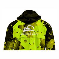 Veste de course légère personnalisée avec fermeture éclair intégrale, imperméable, respirante, coupe-vent, pour la randonnée en montagne, le vélo, à rayures florales