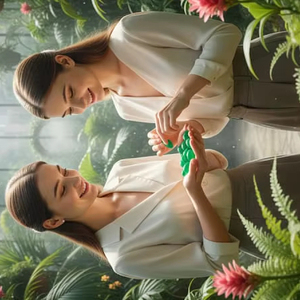 พลอยออนิกซ์สีเขียวธรรมชาติทรงหลังเบี้ยแบบคลาสสิก เรียบเนียน จาก H a Gems รุ่น 90 รูปทรงผสม สำหรับทำเครื่องประดับ - Product Image 1