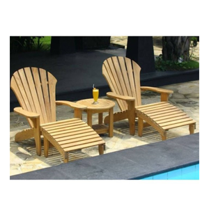 Chaise de piscine relaxante chaises longues en bois de teck chaises de loisirs super confortables avec couleur naturelle - Product Image 4