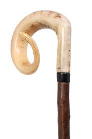 100% Natural Ram Horn Walking Stick Mango Elegante Mejor calidad Bastones para caminar para senderismo y acampar - Product Image 4