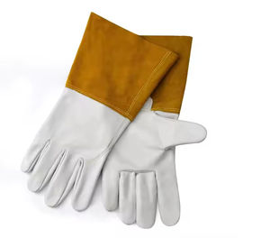 Cheap Price Safety Protection Leather Welding Gloves Premium Designed with <b>Heat</b> Resistance Reasonably Priced Welding Gloves - Product Image 3