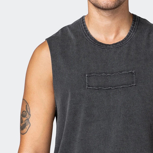 Precio barato Fitness Gym Wear Men Singlet Professional Manufactures Men's High Street Singlet para adultos - Product Image 6