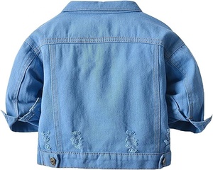 Nouveau style, vêtements en jean pour bébés garçons et filles, vêtements en jean mignons et tendance, chemises en jean pour enfants, veste en jean, manteau en jean mignon, vêtements pour bébés - Product Image 2