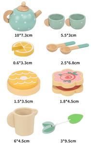Wooden Mini <strong>Tea</strong> Cup <strong>Set</strong> for Toddler Pretend Play Kitchen Toy for 2-4 Years Old Kids Afternoon <strong>Tea</strong> Role Play Simulation - Product Image 6