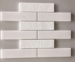 Hastone Crystal White Marble <b>Mosaic</b> Tile Polished Modern Amalfi 8mm Thick Water Resistant Eco-Friendly 5 Year Interior Wall - Product Image 2