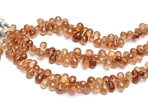 Cuentas de Circonita Marrón AAA+ de 5x7mm-6x8mm, Facetadas, en Forma de Lágrima, Circonita Natural Multicolor, Piedras Semipreciosas para Joyería - Product Image 2