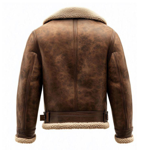 Veste en cuir pour homme de haute qualité, personnalisable, col montant, longue, imperméable, logo frontal, chauffante, respirante, séchage rapide - Product Image 2