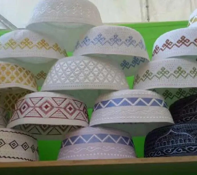 Topi doa pria, tutup kepala doa Islam tengkorak Kufi Turki