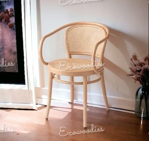 Chaises de salle à manger modernes au meilleur prix, décoration individuelle pour meubles de restaurant vintage, chaise de restaurant en rotin et osier avec bras - Product Image 3