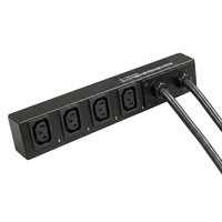 Interrupteur de Redondance de Puissance Neutre 230V 32A 10 Ports IEC C13 2 x Entrée IEC309 Affichage OLED Modèle Noir