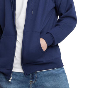 เสื้อฮู้ดโลโก้ผ้าฝ้ายพิมพ์ลายขนแกะ500GSM สำหรับผู้ชายผ้าคอตตอนหนาออกแบบโลโก้ได้ตามต้องการ - Product Image 6