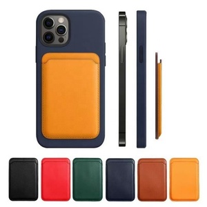 Cartera de teléfono magnética ultrafina, tarjetero de negocios, bolsillo de Ceredit, tarjetero de cuero PU para <span class=keywords><strong>iPhone</strong></span> - Product Image 1