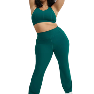 Soutien-gorge de sport pour femmes grandes tailles, soutien-gorge de yoga à maintien élevé, torsion en nylon/coton, séchage rapide, extensible, doux, haut de sport actif, vêtements de sport - Product Image 3