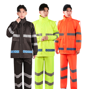 Chaleco y chaqueta de seguridad reflectantes de tela de seguridad nueva de alta calidad, ropa de trabajo transpirable duradera con alta visibilidad - Product Image 1