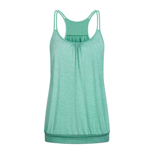Débardeur d'entraînement d'été pour femmes Logo personnalisé respirant mode décontracté sans manches coton fibre de bambou couleur unie grande taille - Product Image 4