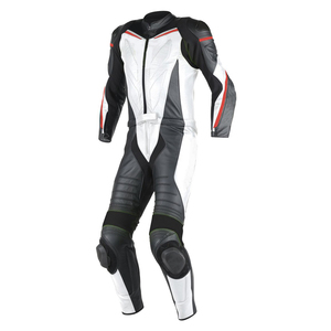 Combinaison moderne en cuir véritable pour hommes avec des lignes élégantes et des caractéristiques de confort avancées pour les voyages quotidiens en moto - Product Image 2