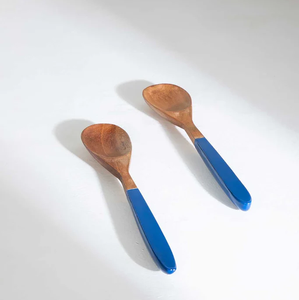 Cuchara de madera Artesanías populares Espátula y tornero Artesanía Mango diferente Artesanía Juego de cuchara para servir - Product Image 4