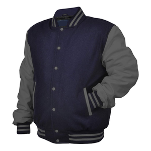 Chaqueta Varsity de Béisbol para Hombre, Transpirable, de Doble Botonadura, con Bordado Chenille, Cuello Alto, Personalizable, Moderna, Cortavientos y Reversible - Product Image 1