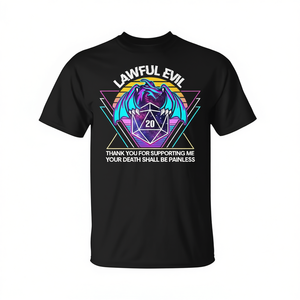 Camiseta de Jugador de RPG para Niños, Diseño Lawful Evil, Accesorio de Ropa Promocional para Niños - Product Image 3