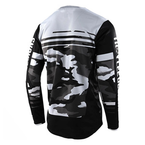 Maillots à manches courtes de vêtements de sport de motocross en polyester 100% personnalisés avec impression par sublimation numérique Hauts de chemise CMJN pour adultes - Product Image 1