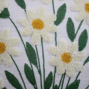 Housse de coussin de luxe en coton pur à effet slub, dernier design de broderie, respirante, taie d'oreiller, design personnalisé pour canapé - Product Image 2